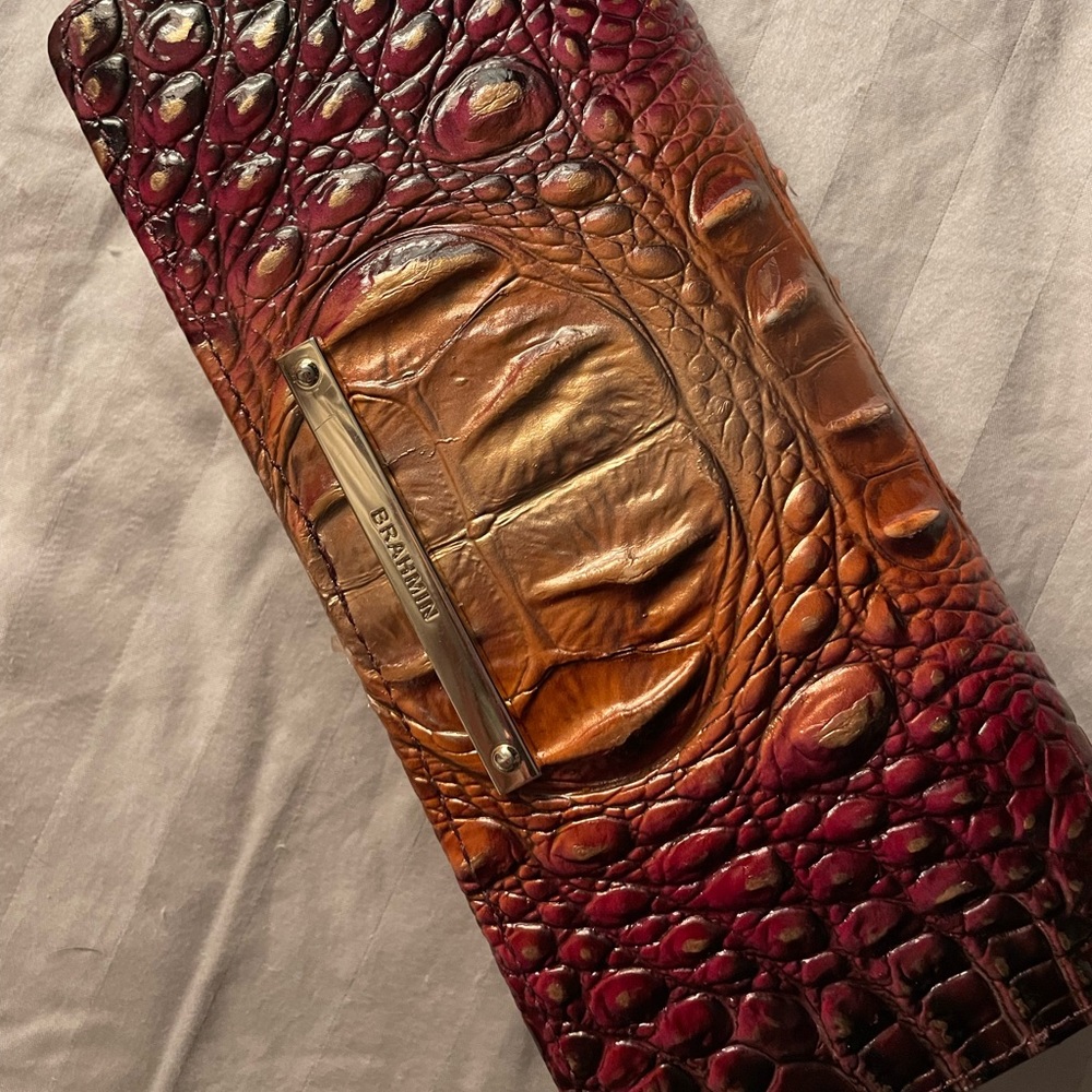 Brahmin addy wallet sunset ombré